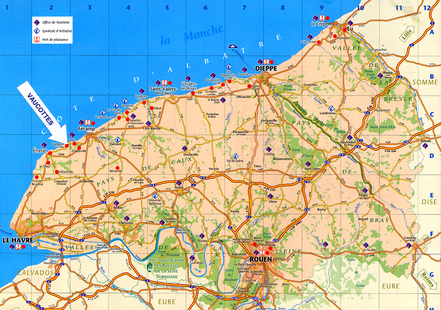 Carte Normandie